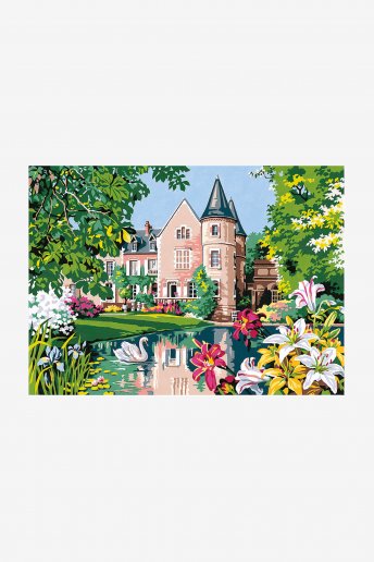 Antique Canvas - Floral Castle