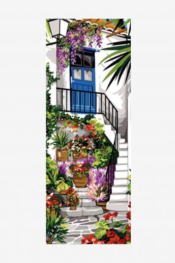 Antique Tapestry Canvas - Courtyard