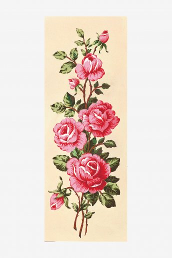 Antique Canvas - Pink Flowers