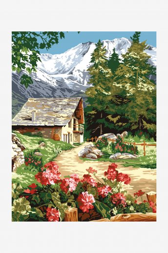Antique Canvas - The Mountainside Chalet