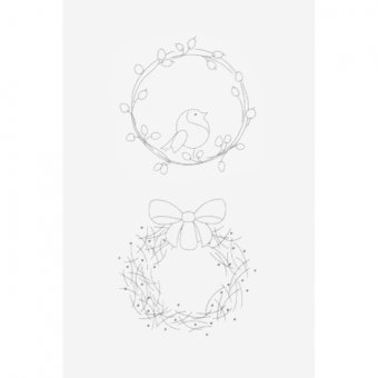 Toile imprimée duo les couronnes