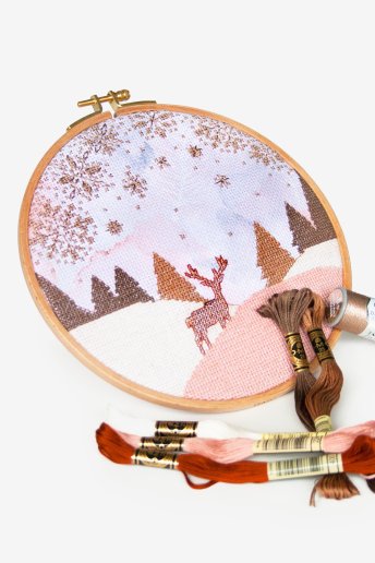 Christmas Starry Night Cross Stitch Bundle