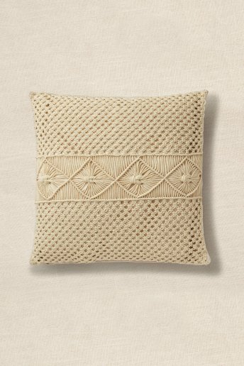Macrame Diamonds Cushion - Macrame Kit - Gift of stitch