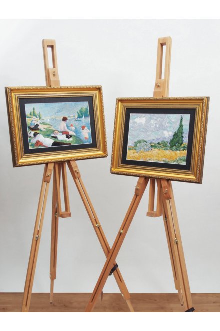 The National Gallery×DMC Mini Cross Stitch Kits　ヴァン・ゴッホ「黄色い麦畑と糸杉」