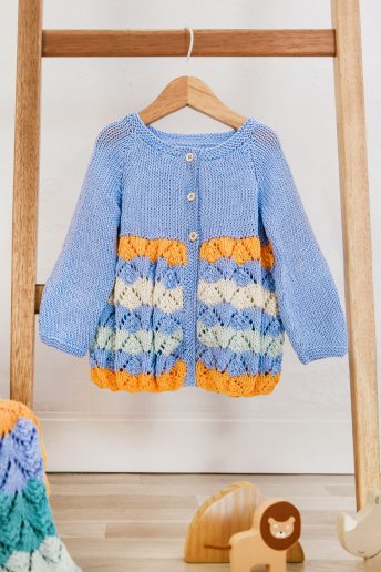 Baby's Natura Cardigan Knitting Pattern