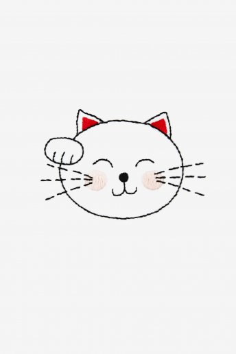 Lucky Maneki Neko Cat - pattern