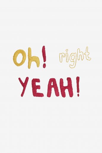 Oh! Right Yeah! - pattern
