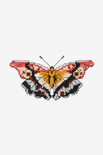 Butterflies lily - Diagramme point de croix