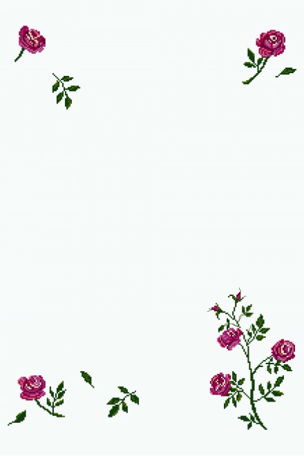Mini Rose - Falling Rose  pattern