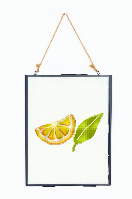 Fruit citron - Diagramme point de croix