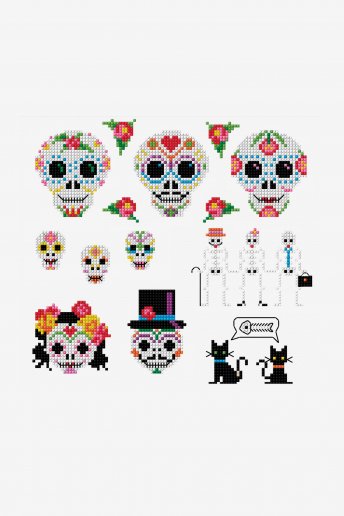 Mexican Day of the Dead - pattern