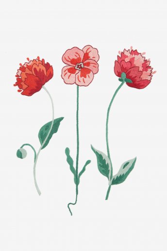 Three Flowers - pattern