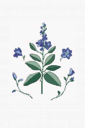 Blue Wildflowers - pattern