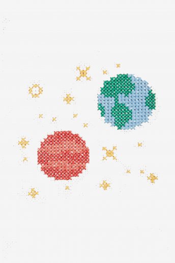 Earth and Mars - pattern
