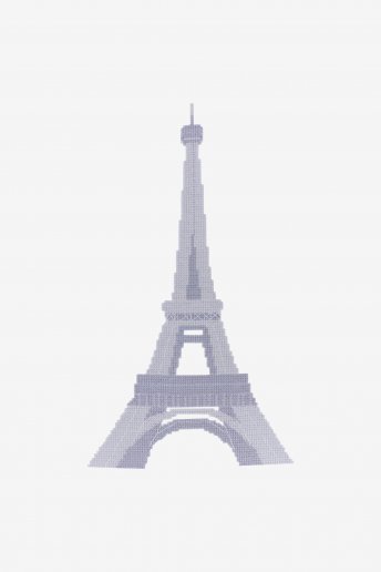 Tour Eiffel  - Diagramme point de croix