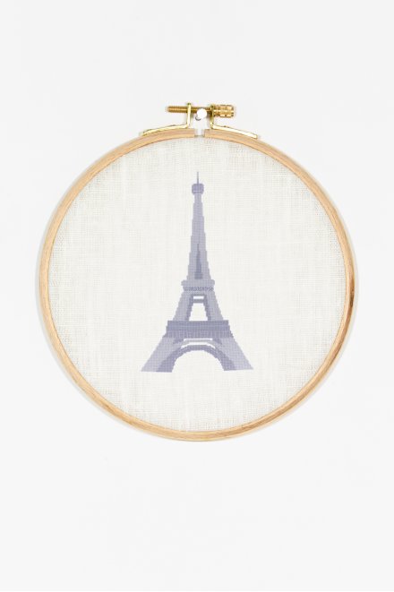 Tour Eiffel  - Diagramme point de croix