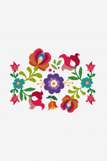 Patrón de ganchillo Flores mexicanas de verano