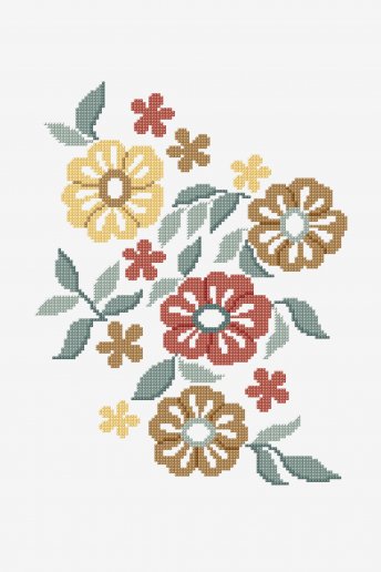 Vintage Yellow Flowers - pattern