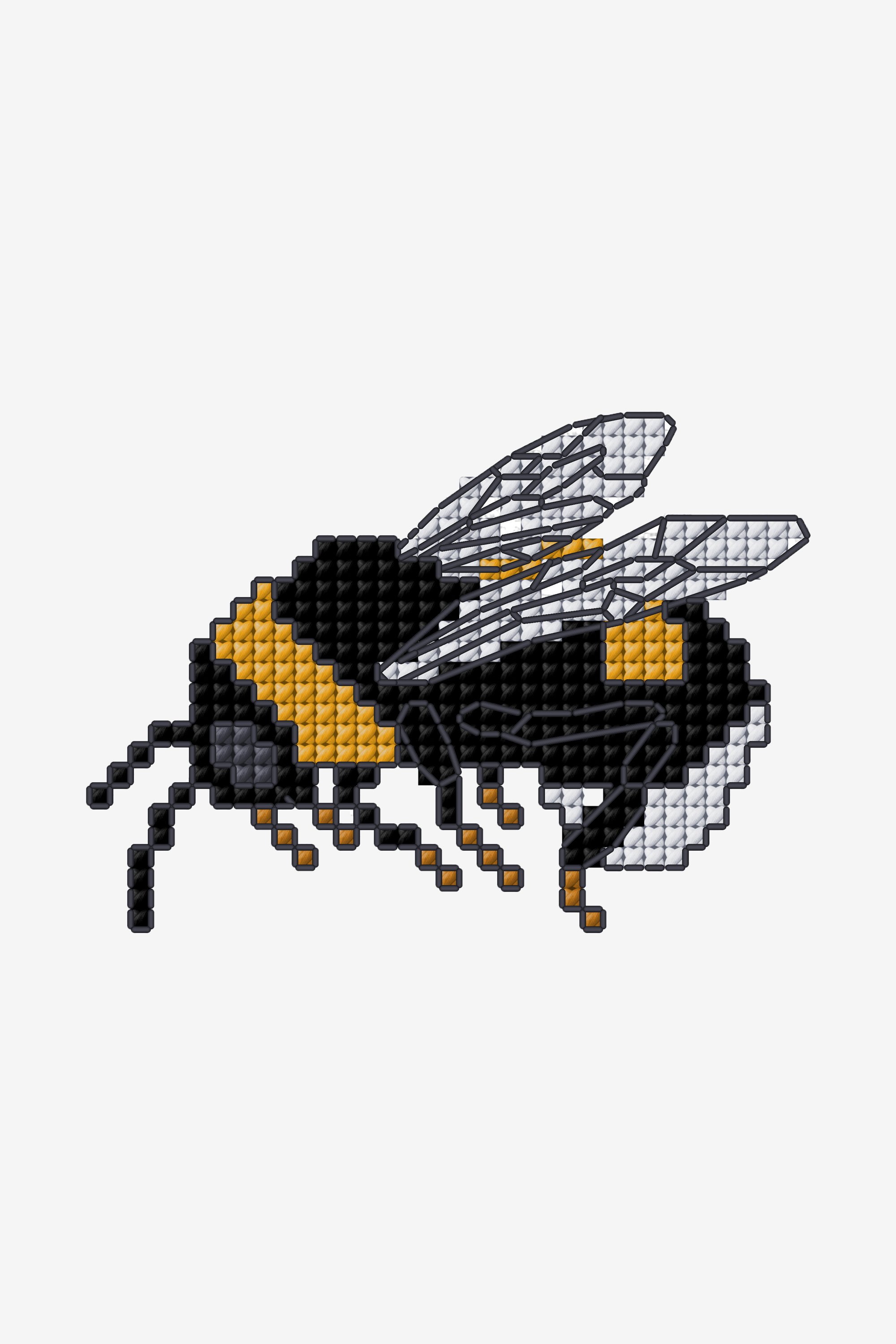 Bee Kind cross stitch pattern pdf Bumblebee embroidery Instant Digital Downloads