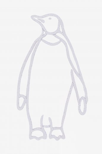 Pingüino - Diagrama de bordado