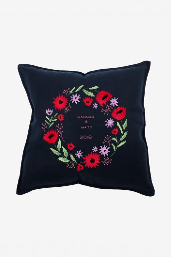 Poppy Wreath - pattern