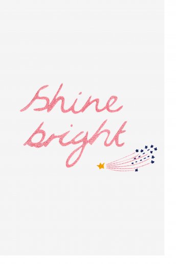 Shine Bright - Diagrama de bordado