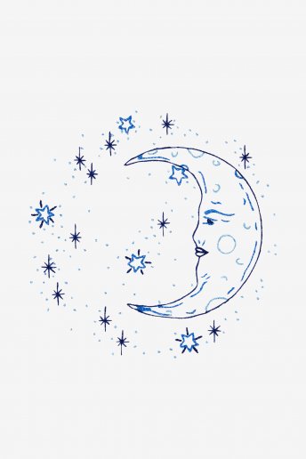 Noche estrellada - Diagrama de bordado