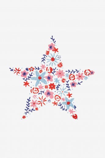 Floral Star  - pattern 