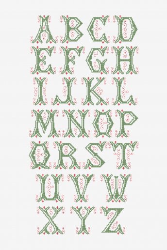 Vintage Alphabet Letters - pattern