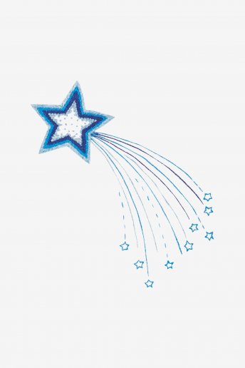 Estrella mágica - Diagrama de bordado