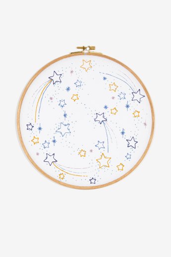 Lluvia de estrellas - Diagrama de bordado
