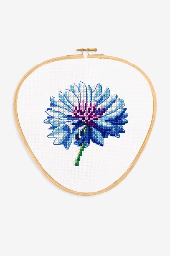 Blue Flower Cross Stitch Bundle