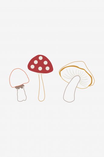 Mushrooms - pattern