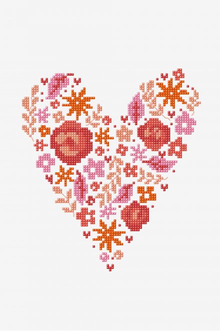 Heart Confetti - pattern - Free Cross Stitch Patterns