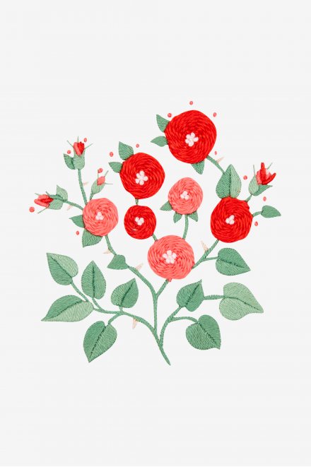 Rosas - Diagrama de bordado