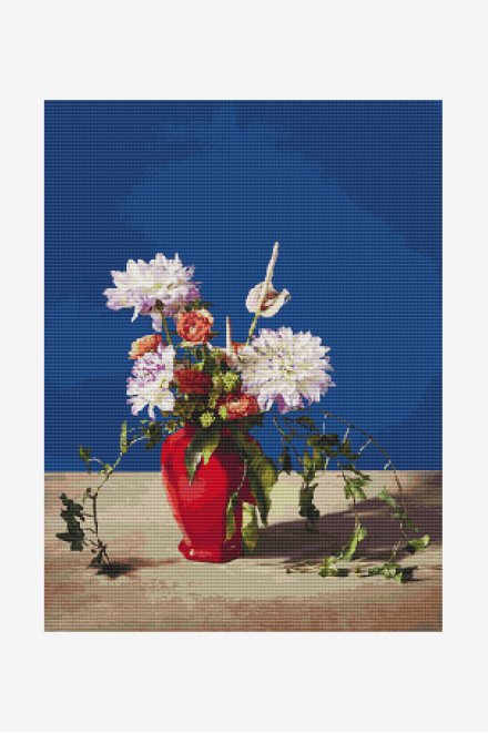Glorious Peonies Bouquet - pattern - Free Cross Stitch Patterns
