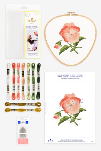 Multicolour Pansy Embroidery Bundle