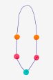 Necklace with colored pompoms - pattern thumbnail