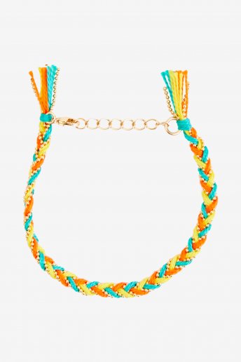Multicolour Braided Bracelet - pattern