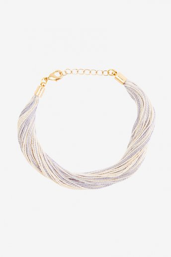 Ecru and Grey Bracelet - pattern