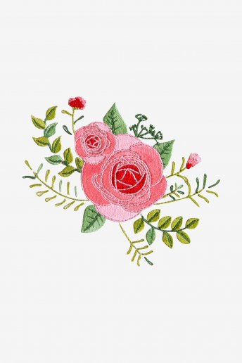 Roses - motif broderie