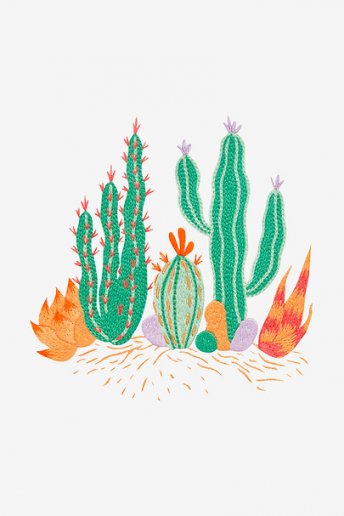Mexican Cacti - pattern