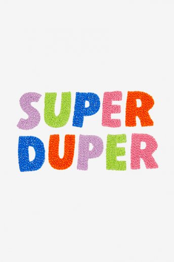 Super Duper - motif broderie