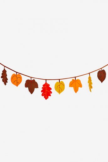 Guirlandes de feuilles d'automne - motif loisirs créatifs