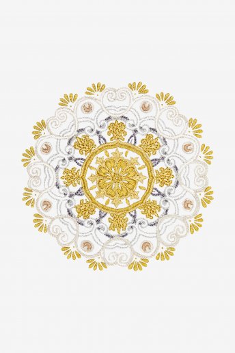 Silver and Gold Mandala - pattern