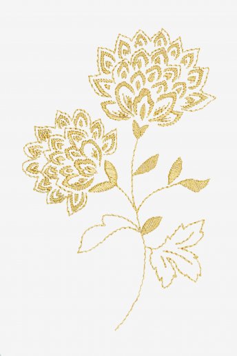 Flor ornamental - DIAGRAMA DE BORDADO