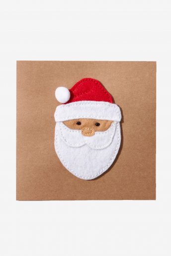 Santa Christmas Card - pattern