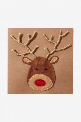 Rudolf Christmas Card - pattern
