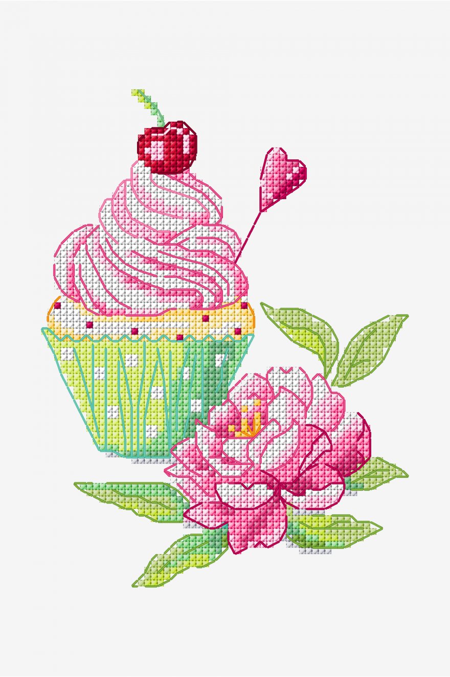 Manualidades e não só: Cupcakes em ponto cruz