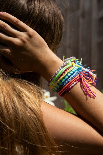 Vertical Stripe Friendship Bracelet- pattern